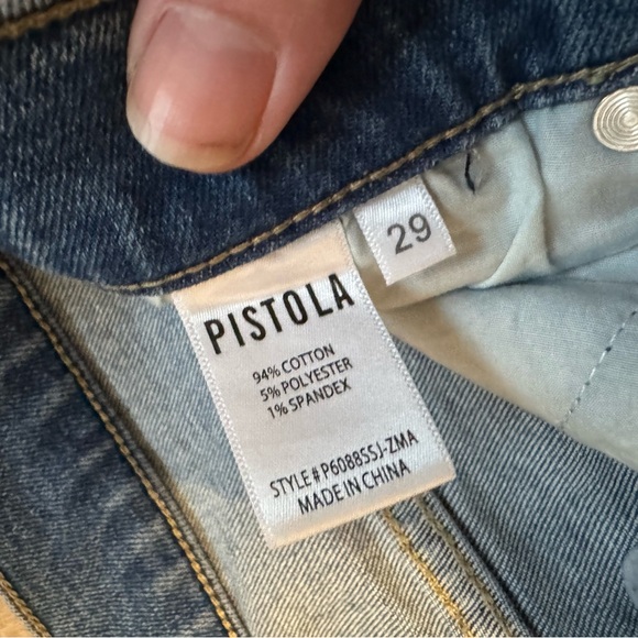 Pistola Distressed Blue Straight Jeans - Picture 2 of 6